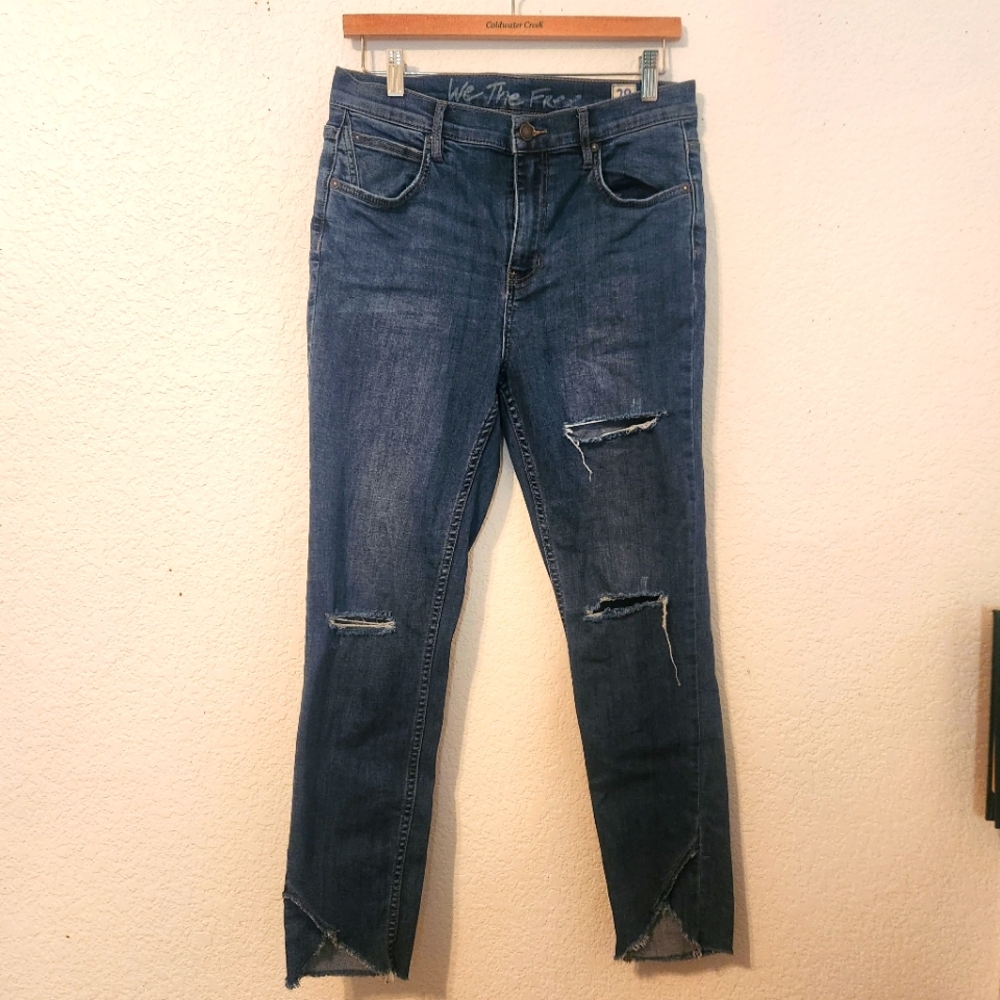 We the Free by Free People Distressed Skinny Jeans, Size 29